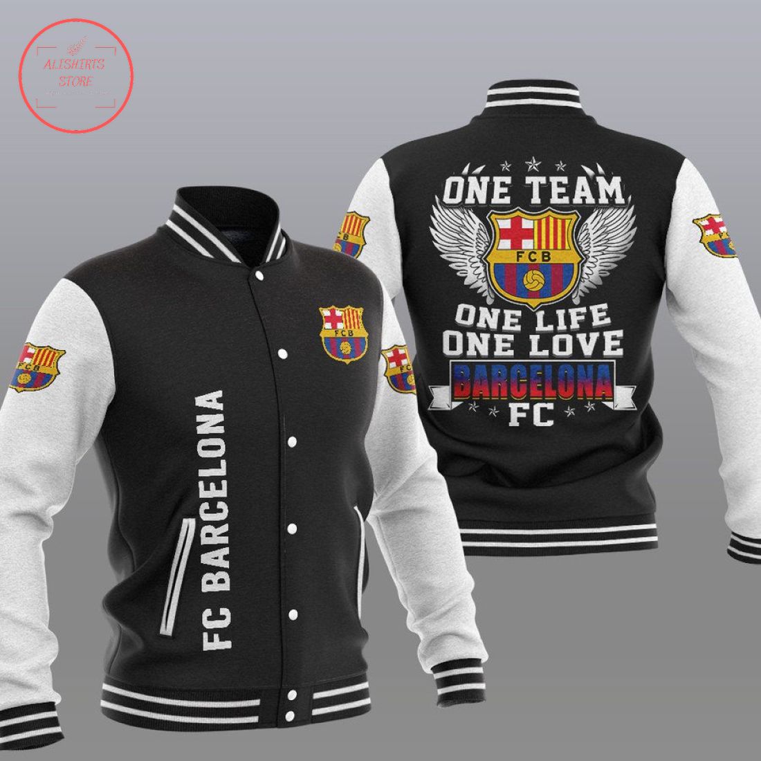 FC Barcelona One Team Baseball Jacket