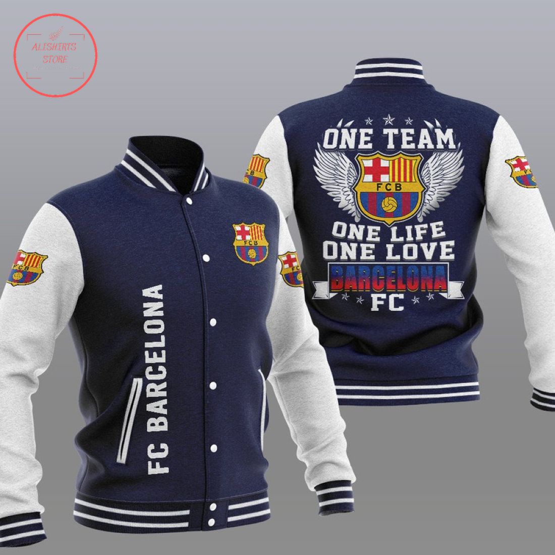 FC Barcelona One Team Baseball Jacket