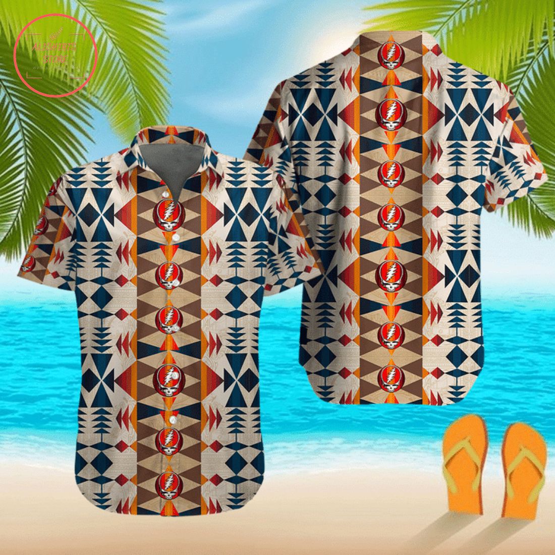 Grateful Dead Hawaiian Shirt and Shorts
