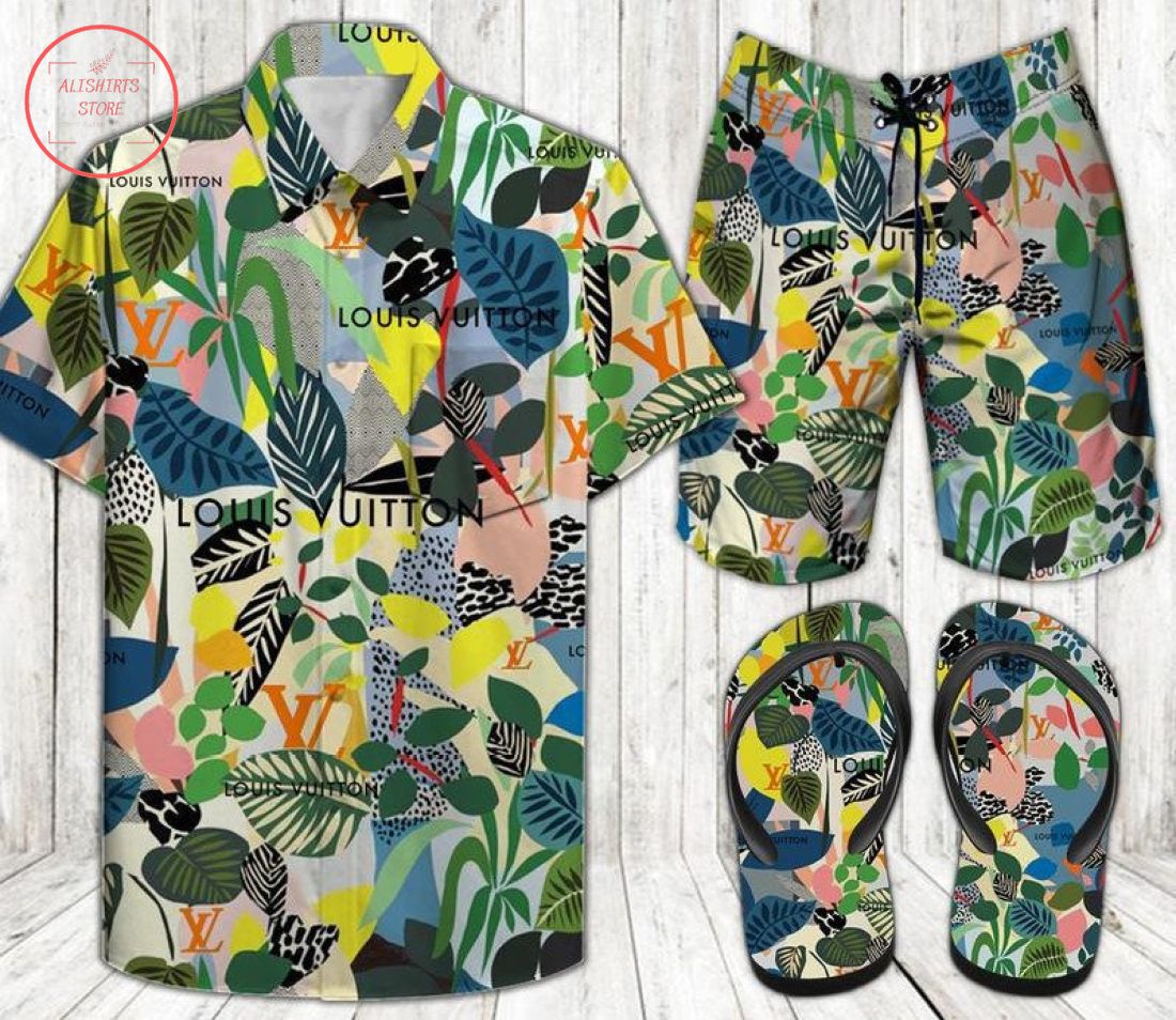 Louis Vuitton Paris Hawaiian Shirt and Shorts Combo