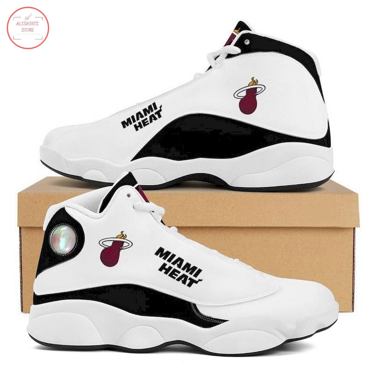 Miami Heat NBA 2022 Air Jordan 13 Sneakers Shoes