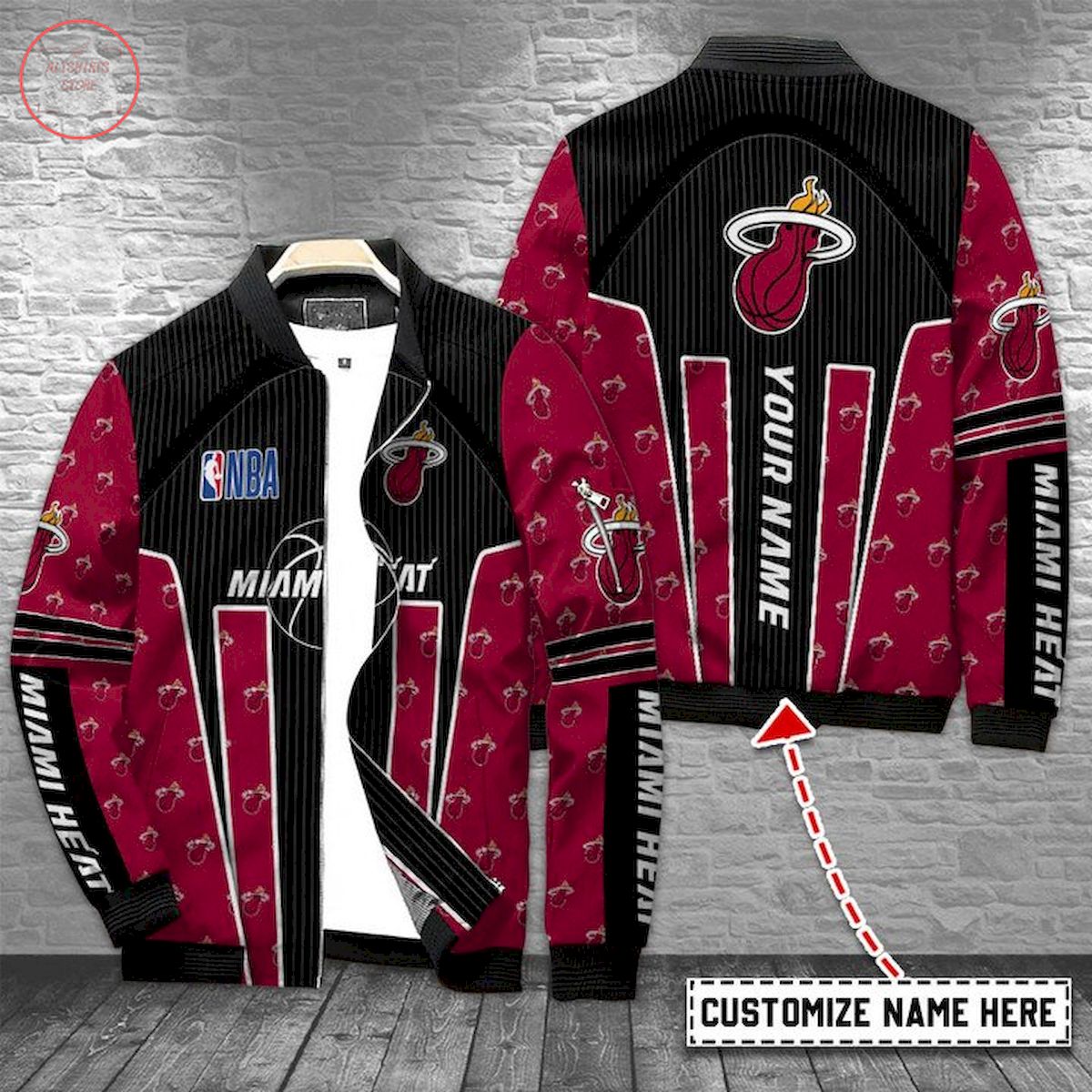 Miami Heat Personalized Bomber Jacket