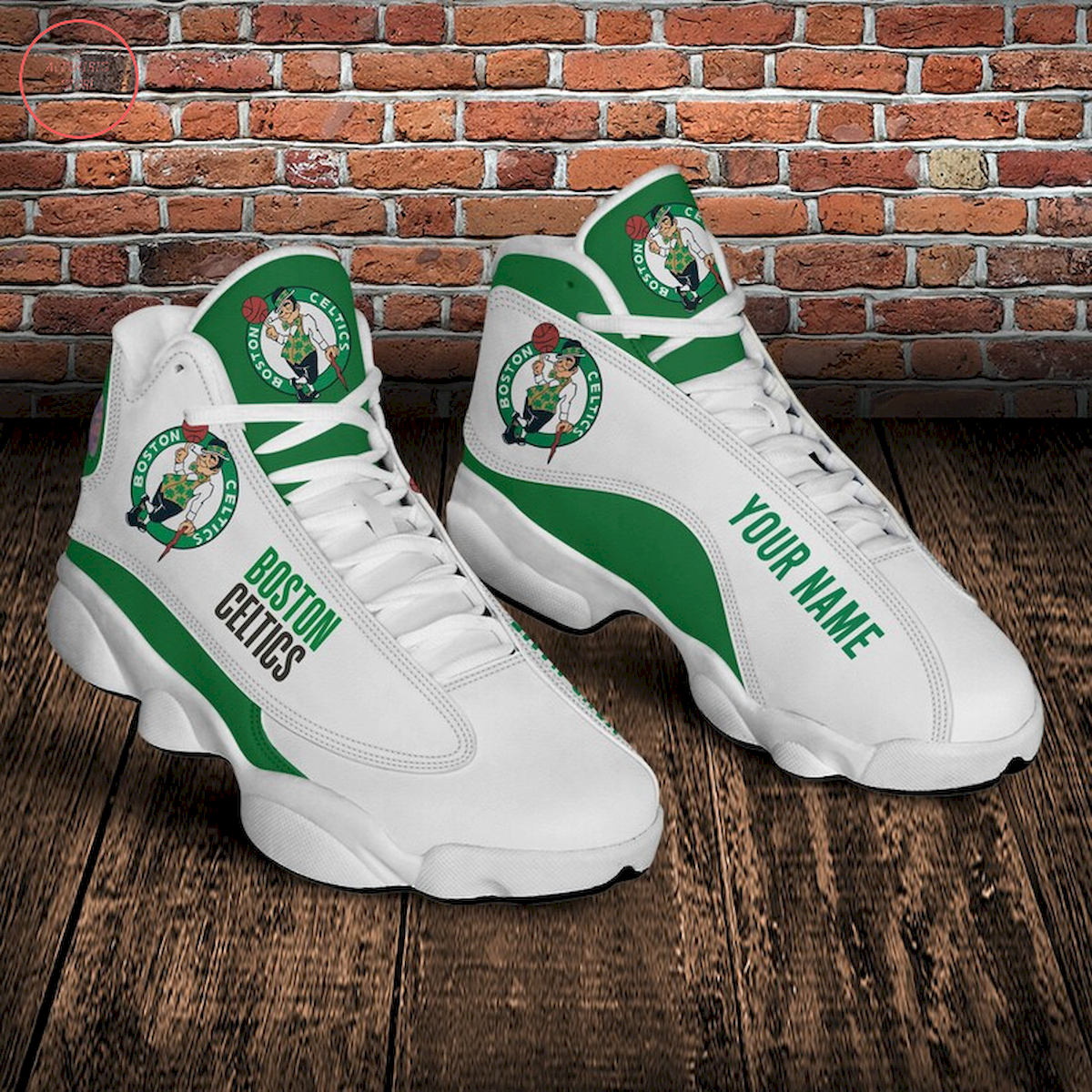 NBA Boston Celtics Personalized Air Jordan 13 Sneaker