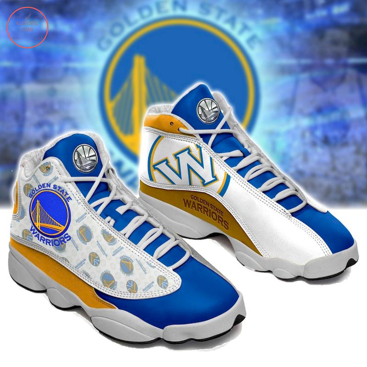 NBA Golden State Warriors Air Jordan 13 Sneaker