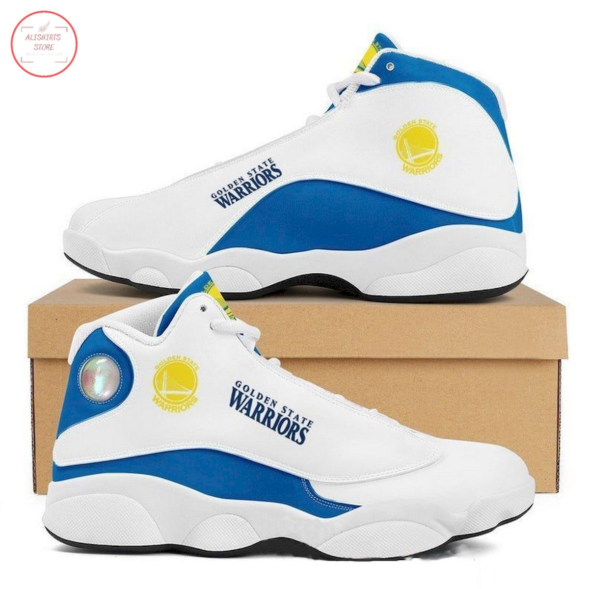 NBA Golden State Warriors Air Jordan 13 Sneaker
