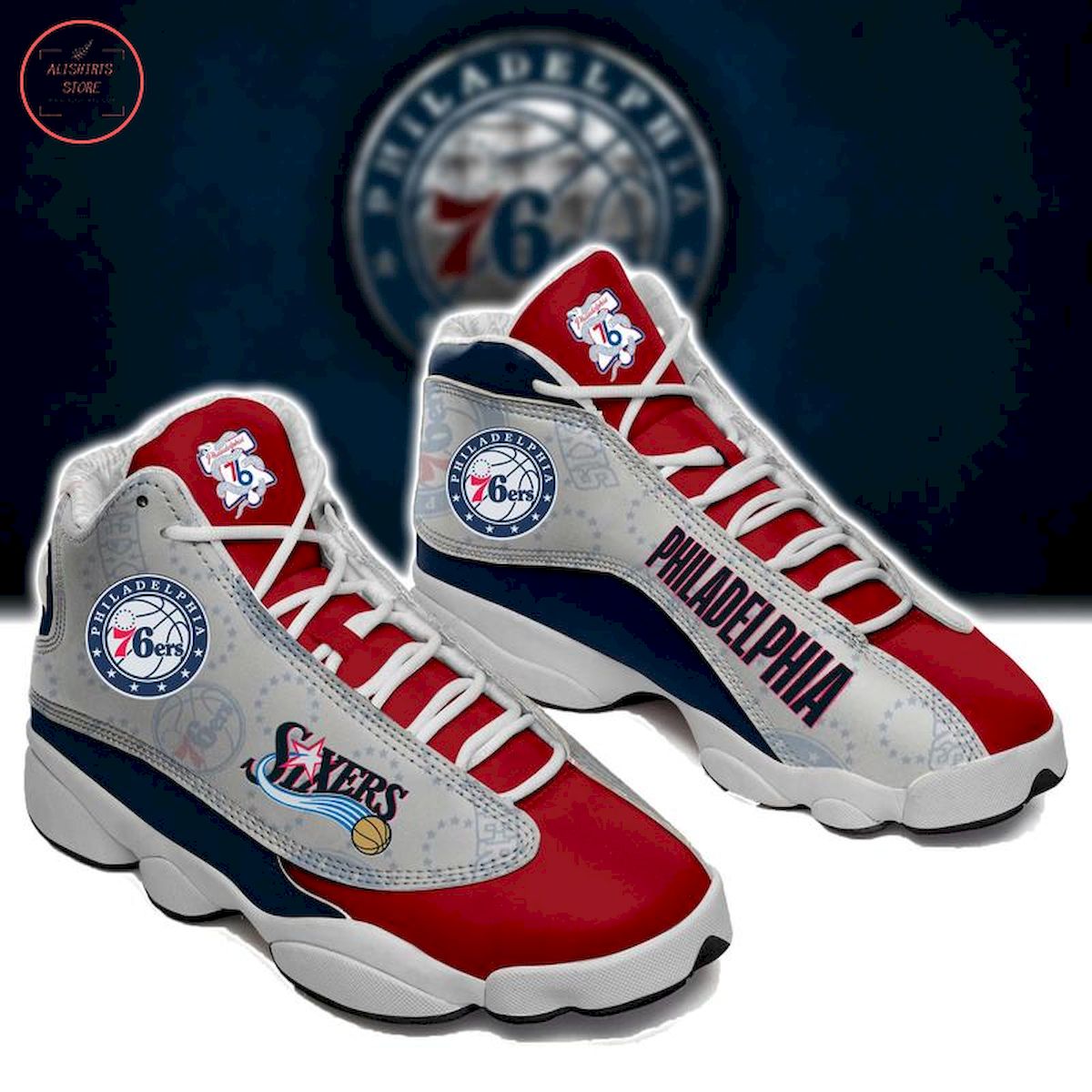 NBA Philadelphia 76ers Air Jordan 13 Sneakers Shoes