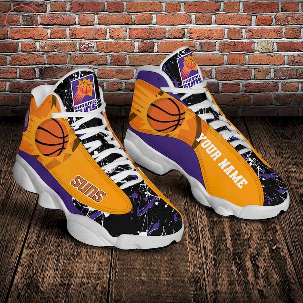 NBA Phoenix Suns Personalized Air Jordan 13 Sneaker