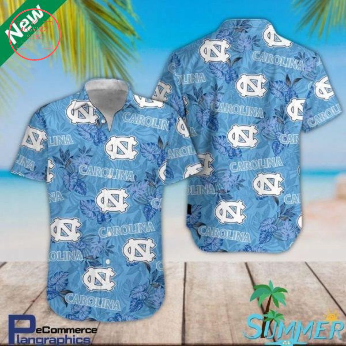 NCAA North Carolina Tar Heels Hawaiian Shirt