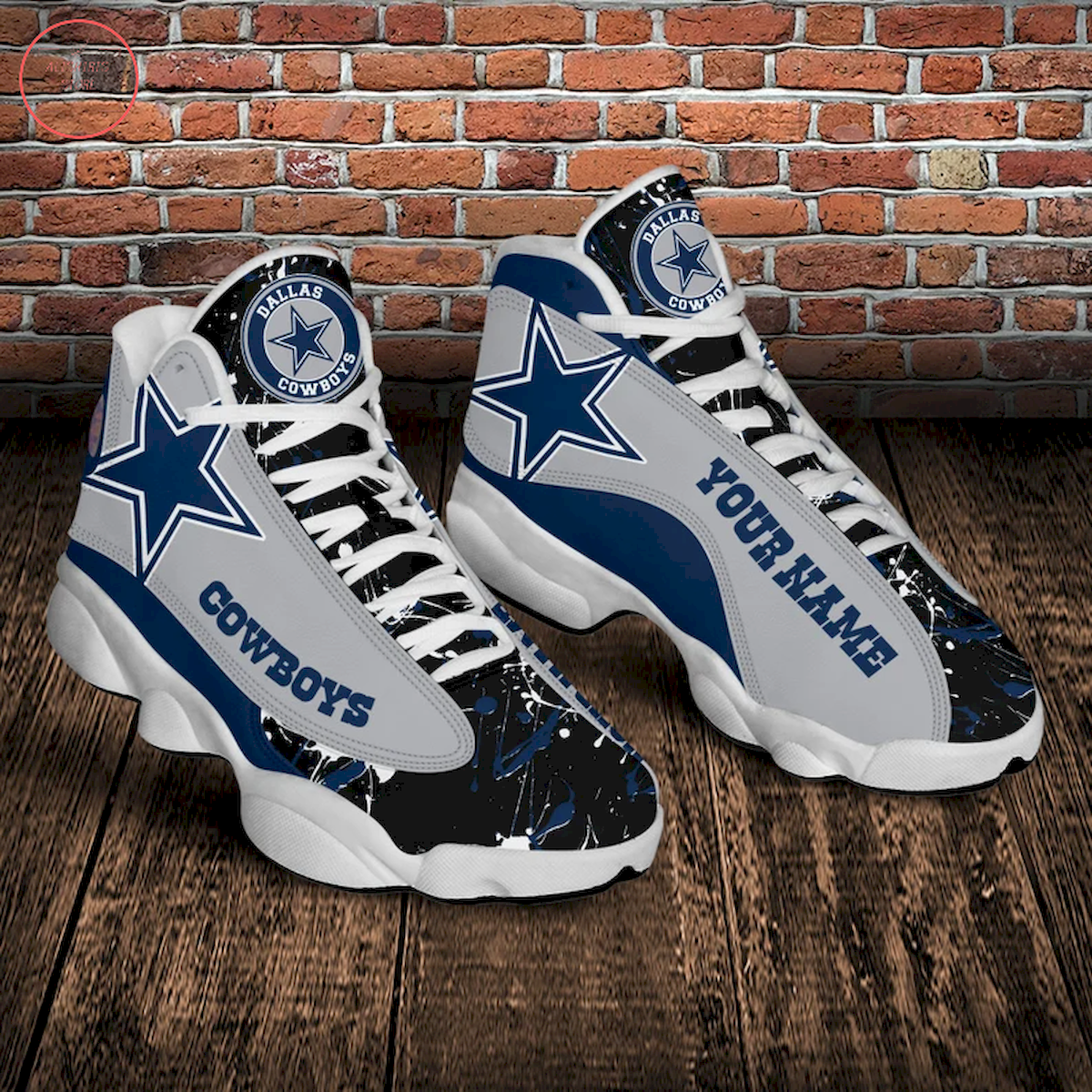 NFL Dallas Cowboys Personalized Air Jordan 13 Sneaker
