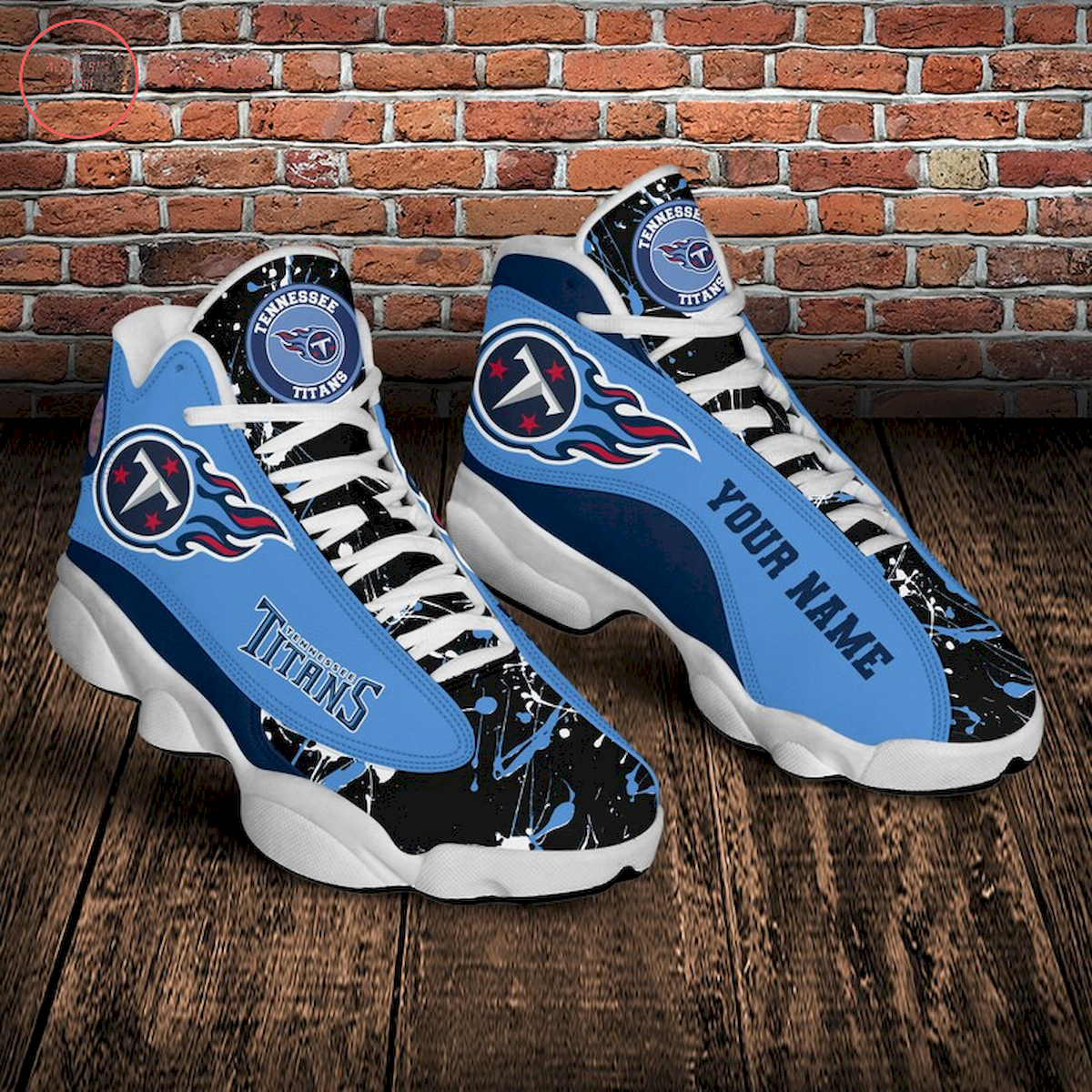 NFL Tennessee Titans Personalized Air Jordan 13 Sneaker