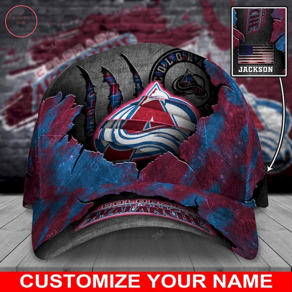 NHL Colorado Avalanche Personalized Hat Cap