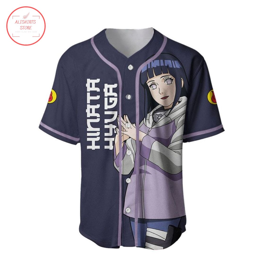Naruto Hinata Hyuga Baseball Jersey