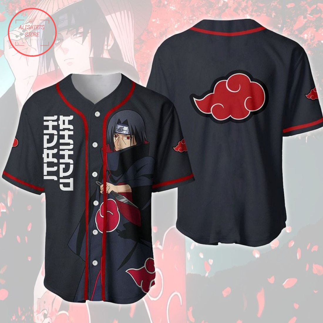 Naruto Itachi Uchiha Baseball Jersey
