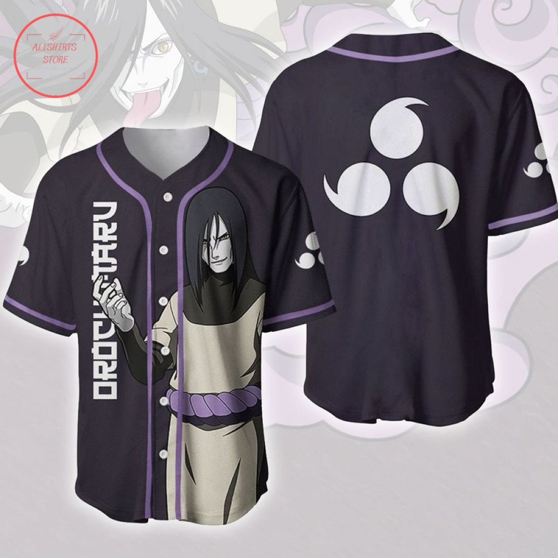 Naruto Orochimaru Baseball Jersey
