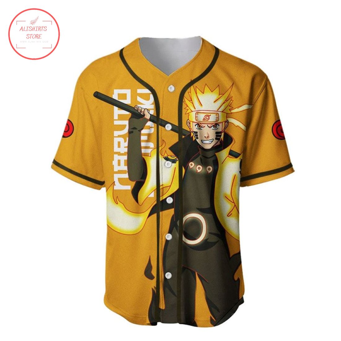 Naruto Uzumaki Bijuu Mode Baseball Jersey