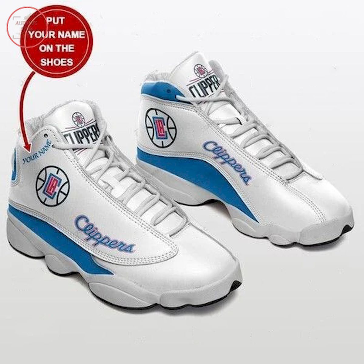 Personalized Los Angeles Clippers NBA Air Jordan 13 Sneaker