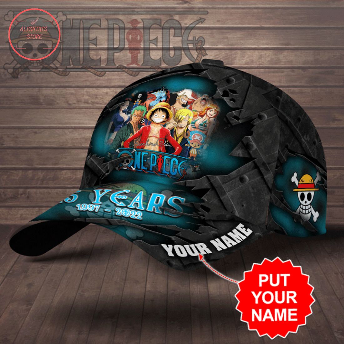 Personalized One Piece 25 years 1997-2022 Classic Cap