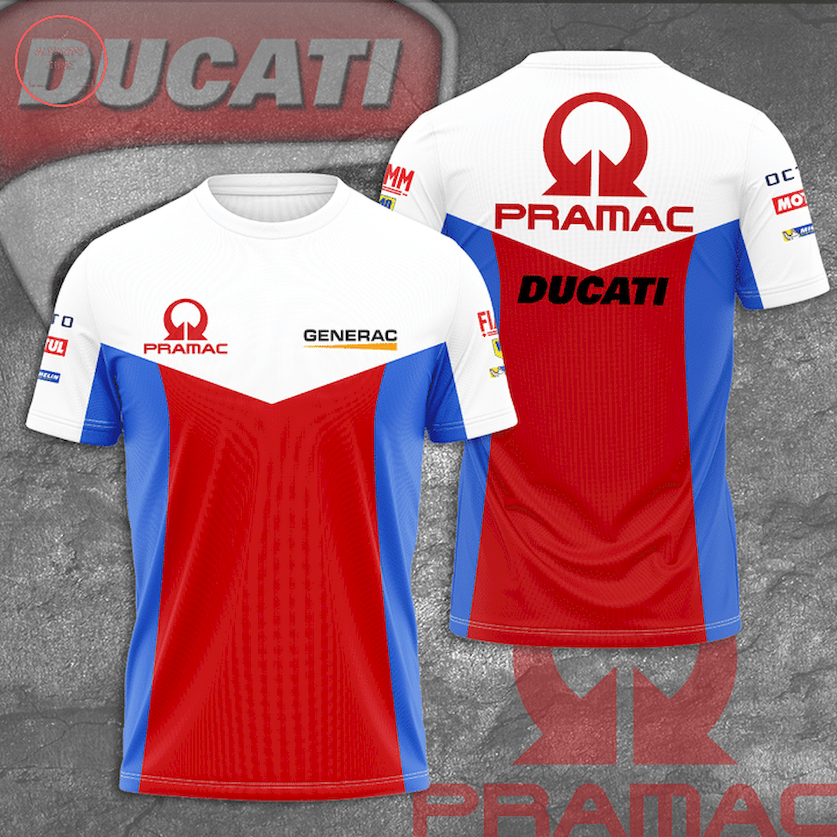 Pramac Racing MotoGP Ducati 3D T-shirt