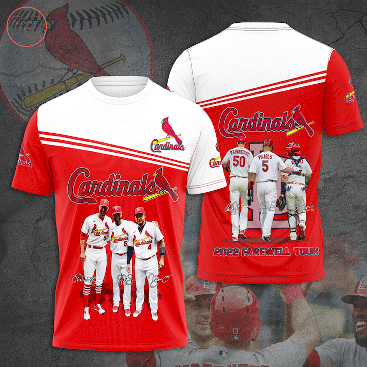 Saint Louis Cardinals 2022 Farewell Tour 3d Shirt