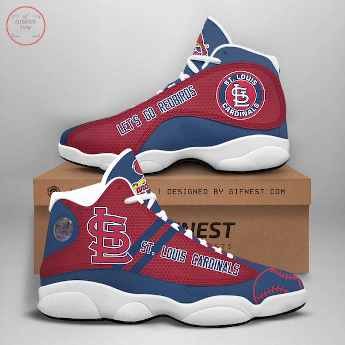 St Louis Cardinals Air Jordan 13 Sneaker Shoes