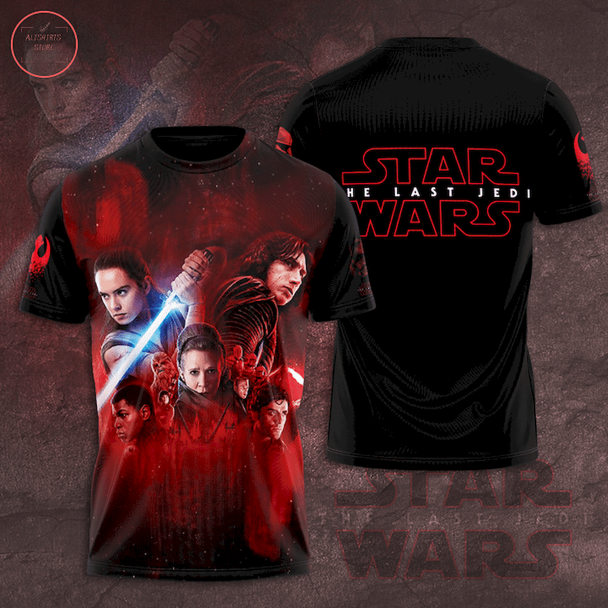 Star Wars The Last Jedi 3D T-shirt