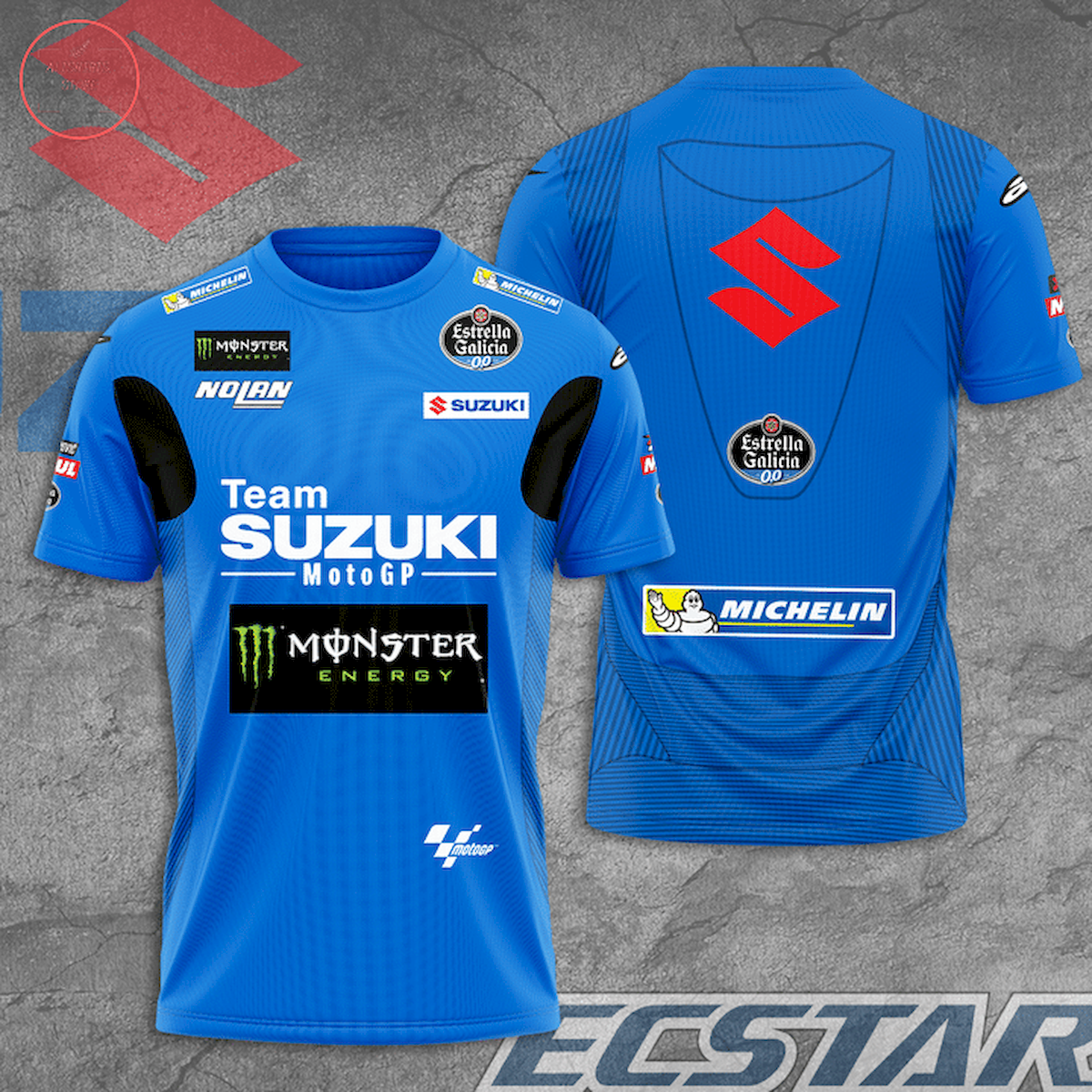 Team Suzuki MotoGP Monster Energy T-Shirt 3d