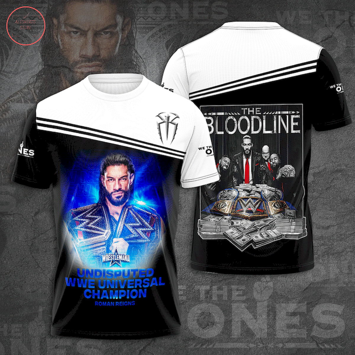 The Bloodline Roman Reigns WWE 3d Shirts