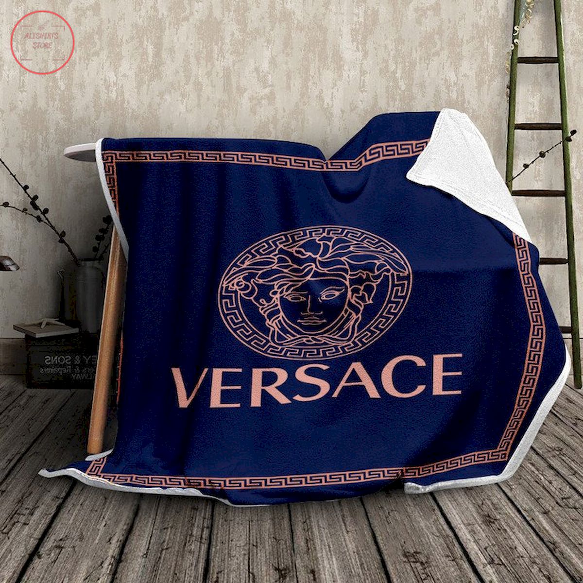 Versace Logo Luxury Fleece Blanket