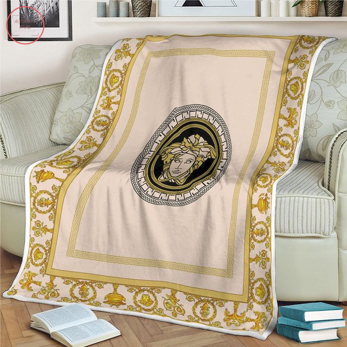 Versace Medusa Luxury Fleece Blanket