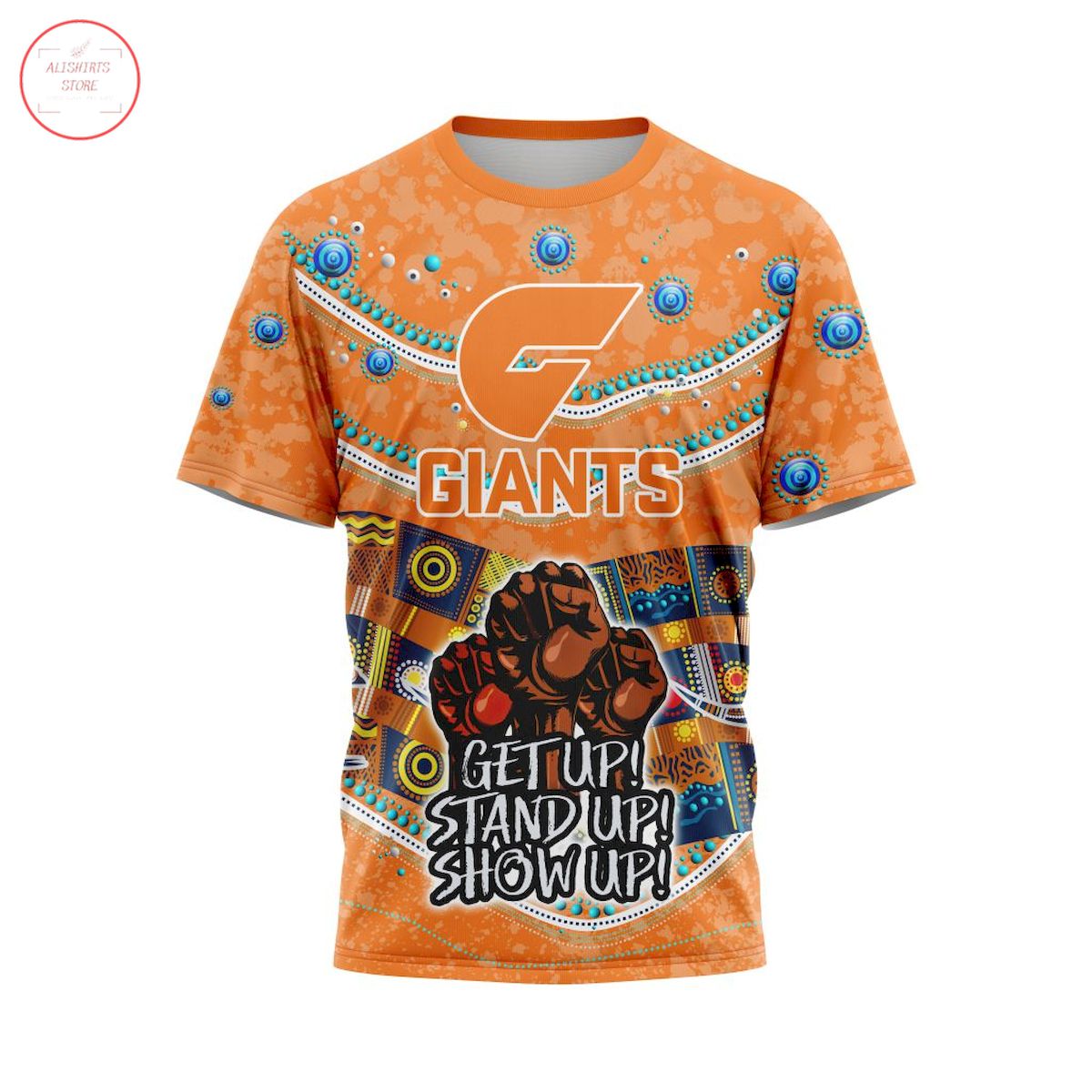 AFL Greater Western Sydney Giants Customized All Over Printed Shirts