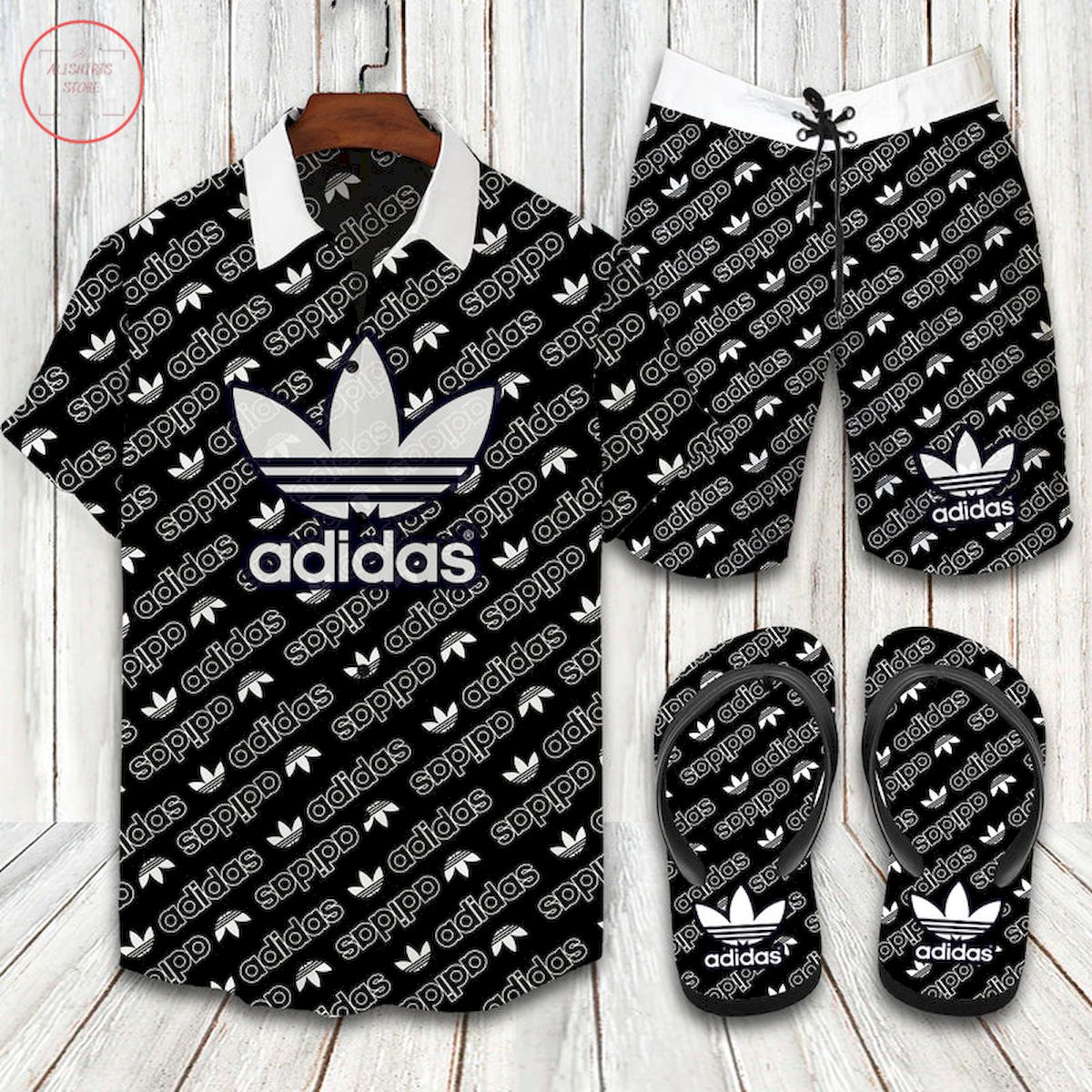 Adidas Originals Hawaiian Shirt and Shorts