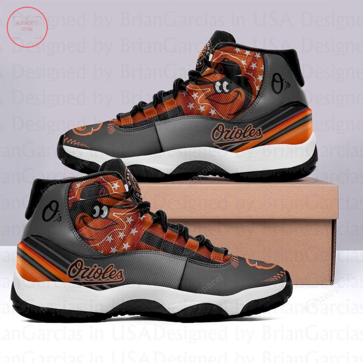 Baltimore Orioles Air Jordan 11 Sneakers