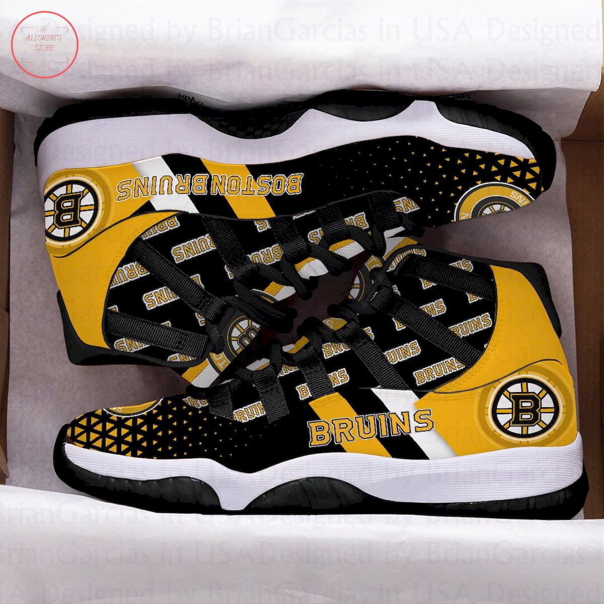 Boston Bruins Air Jordan 11 Sneakers
