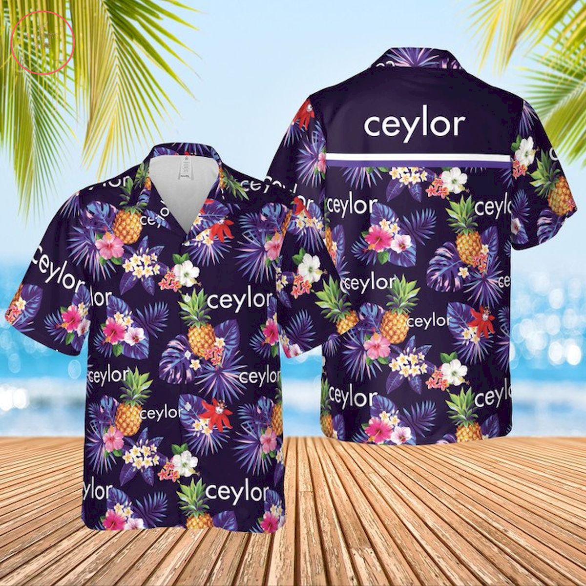 Ceylor Condoms Hawaiian Shirt and Shorts