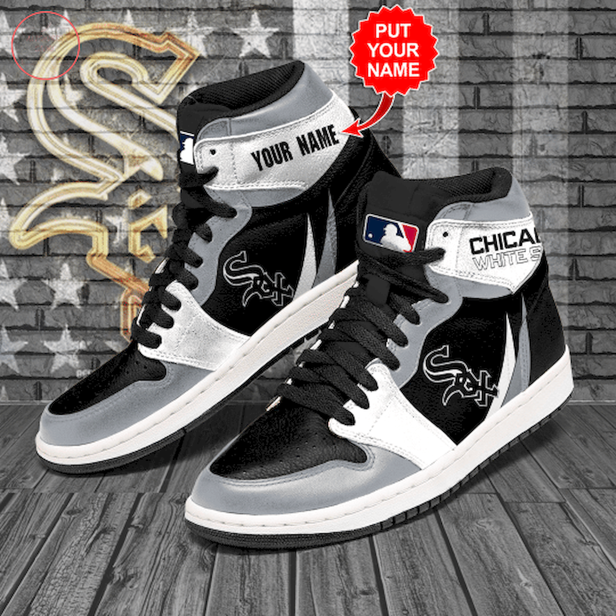 Chicago White Sox MLB Custom High Air Jordan 1 Sneakers