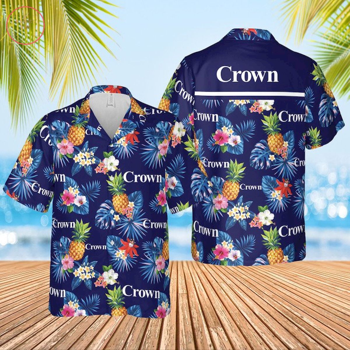 Crown Condoms Hawaiian Shirt and Shorts