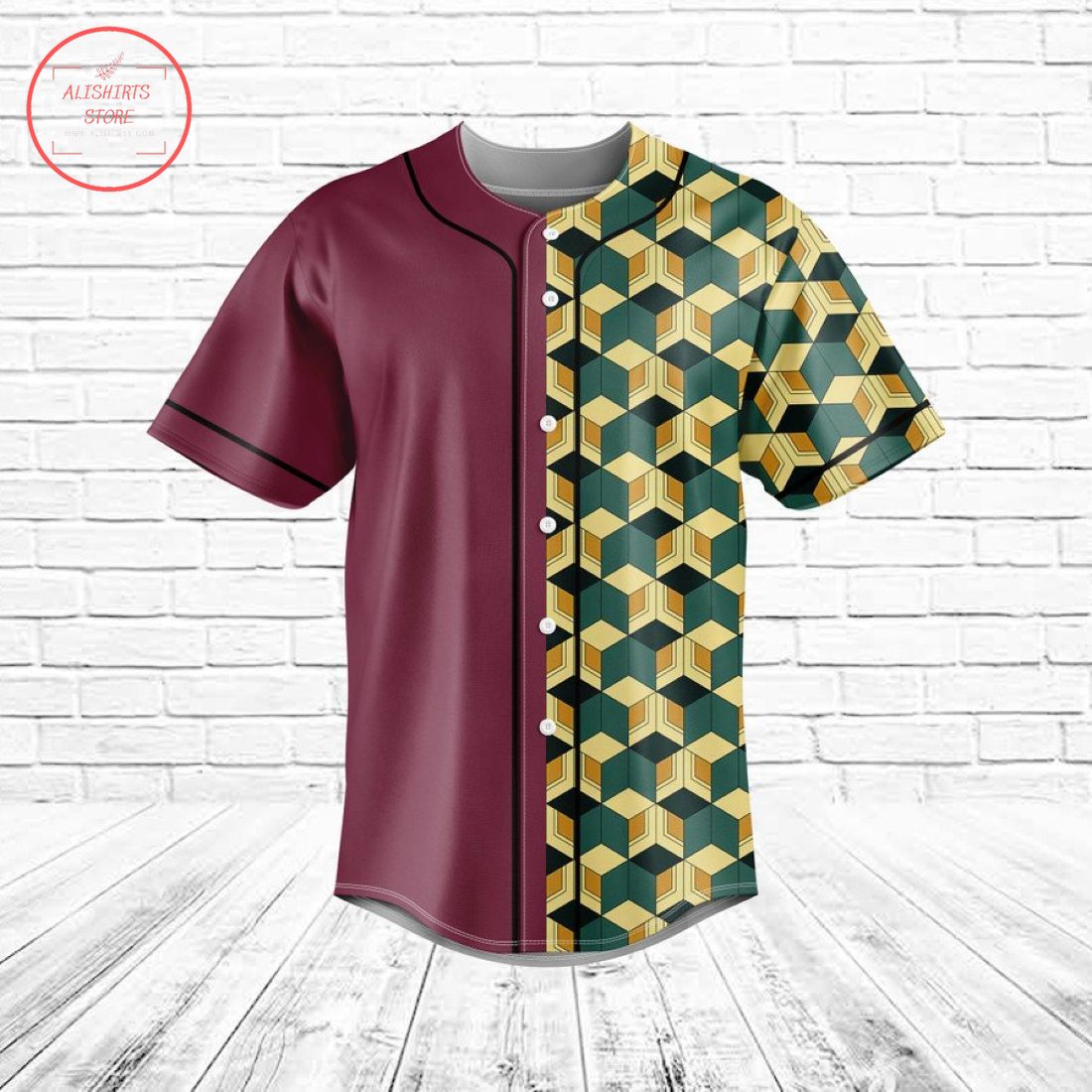 Demon Slayer Giyu Tomioka Baseball Jersey