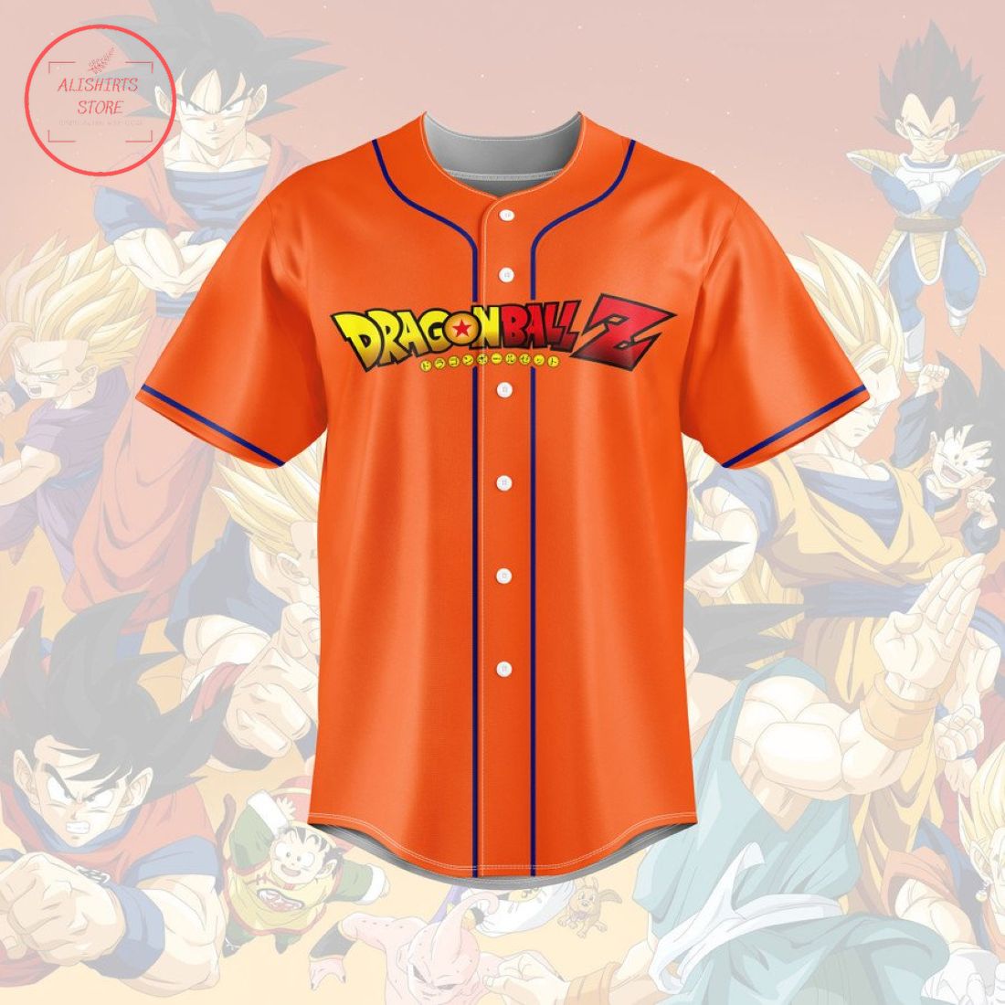 Dragon Ball Z Customized Baseball Jersey