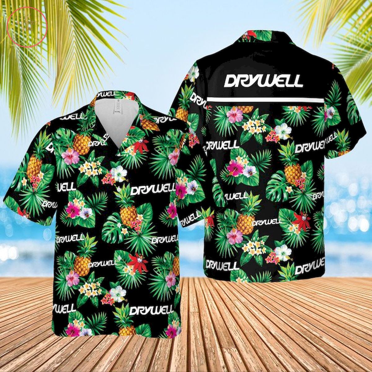 Drywell Condoms Hawaiian Shirt and Shorts