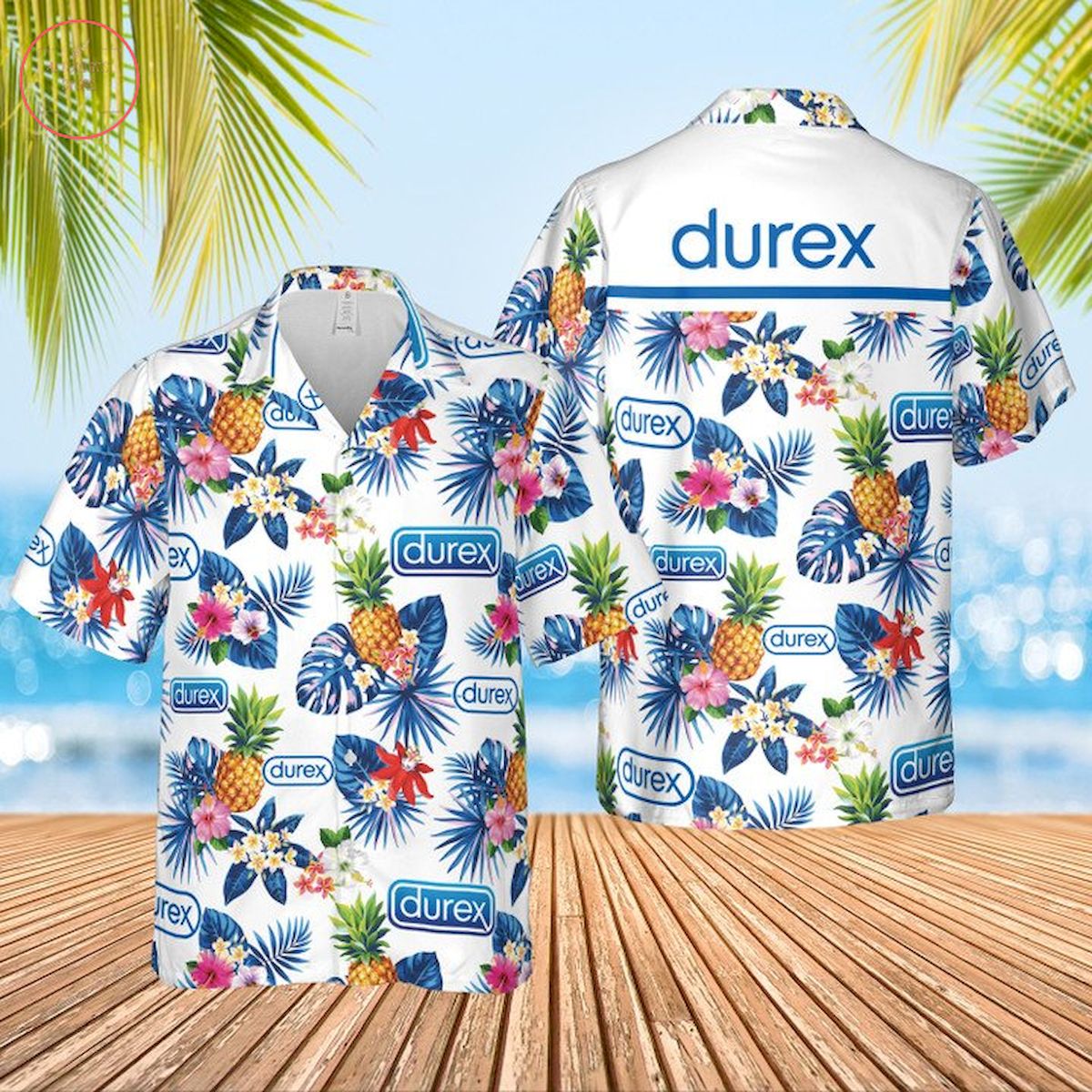 Durex Condoms Logo Hawaiian Shirt and Shorts