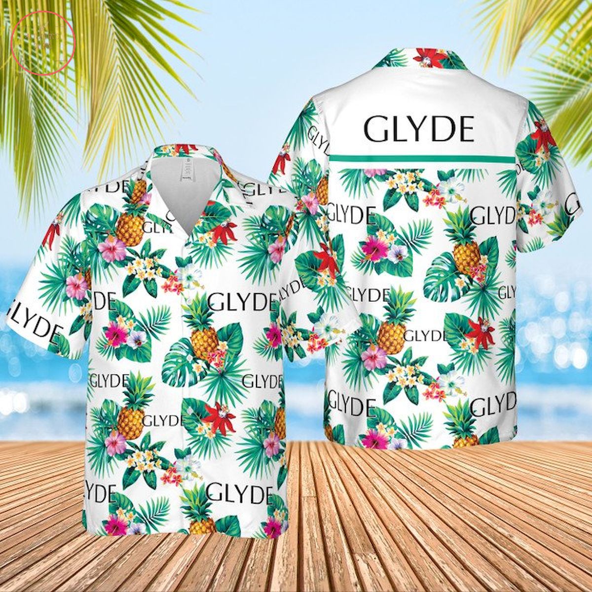 GLYDE Condoms Hawaiian Shirt and Shorts