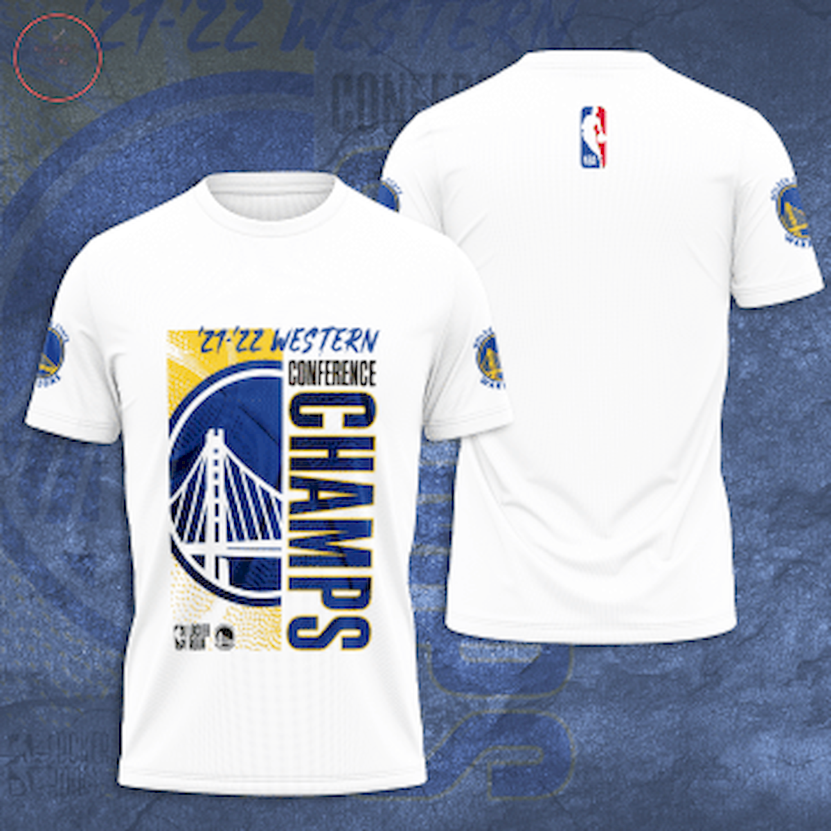 Golden State Warriors 2022 Western Conferen 3d Shirts1