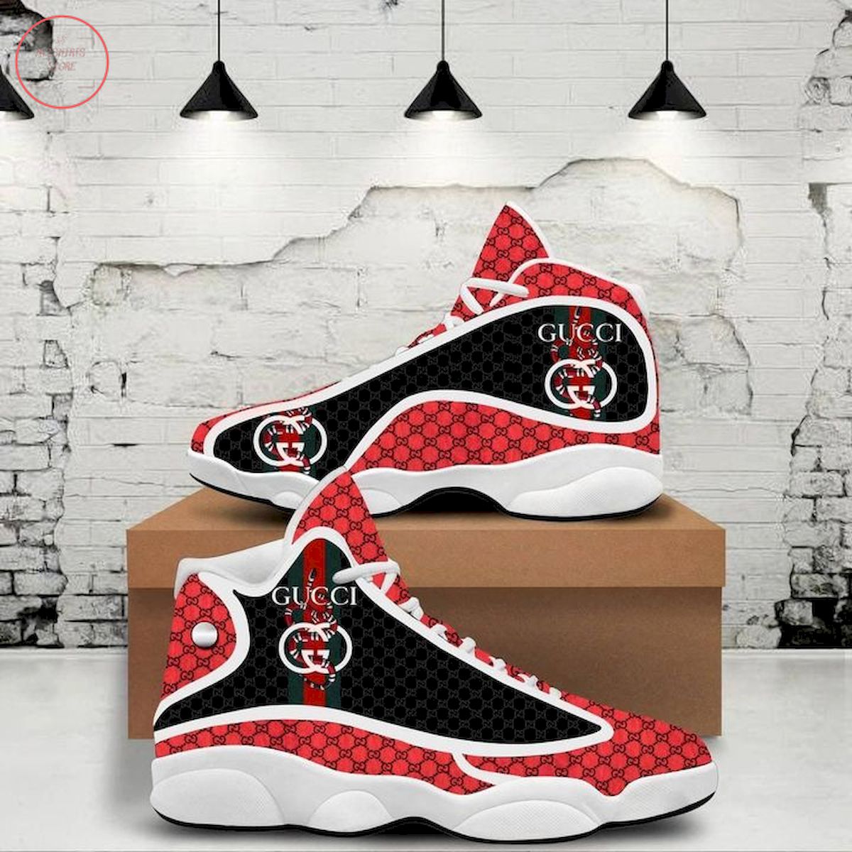 Gucci Italy Luxury Snake Air Jordan 13 Sneaker Shoes
