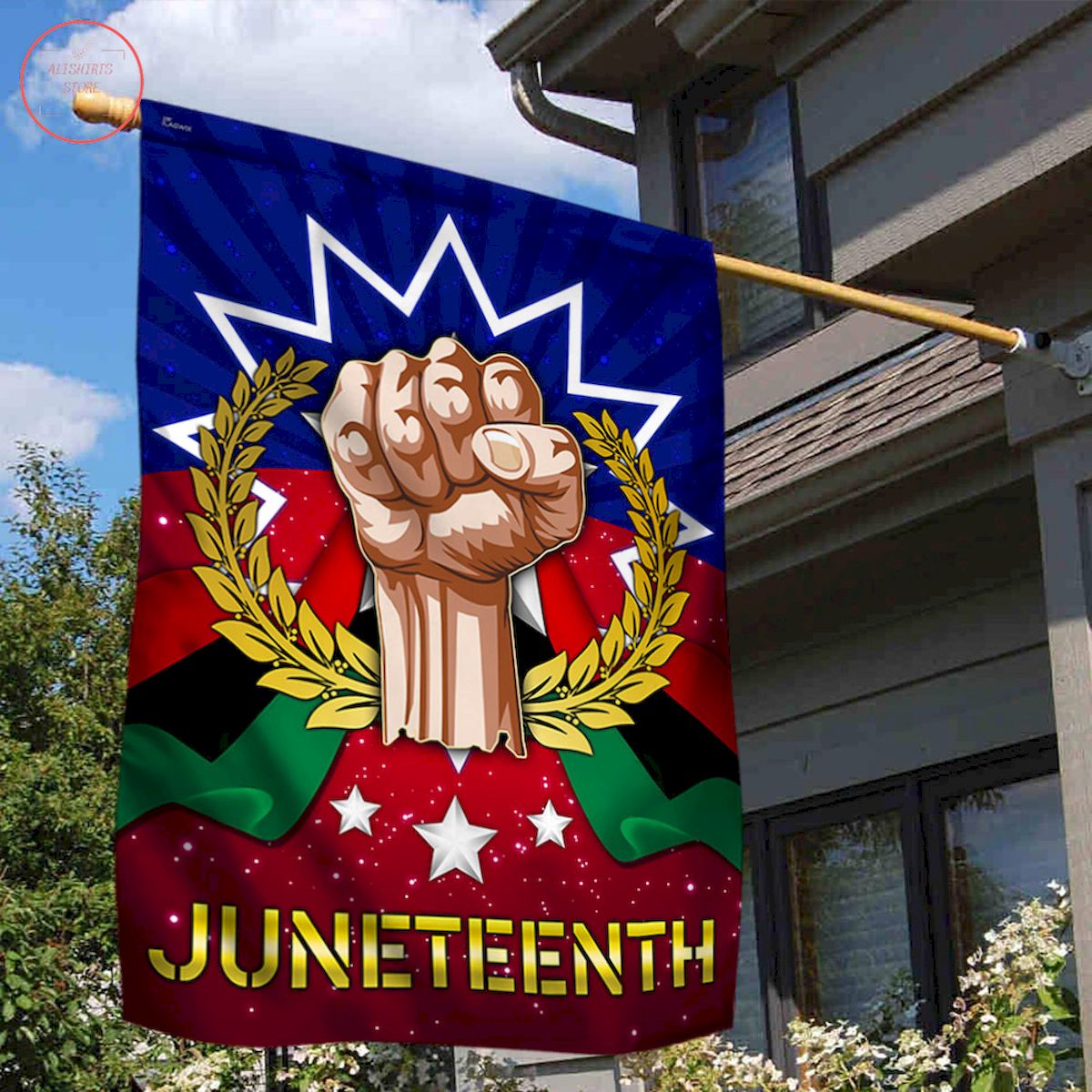 Happy Juneteenth Flag Black Independence Day Flag Celebrate Freedom