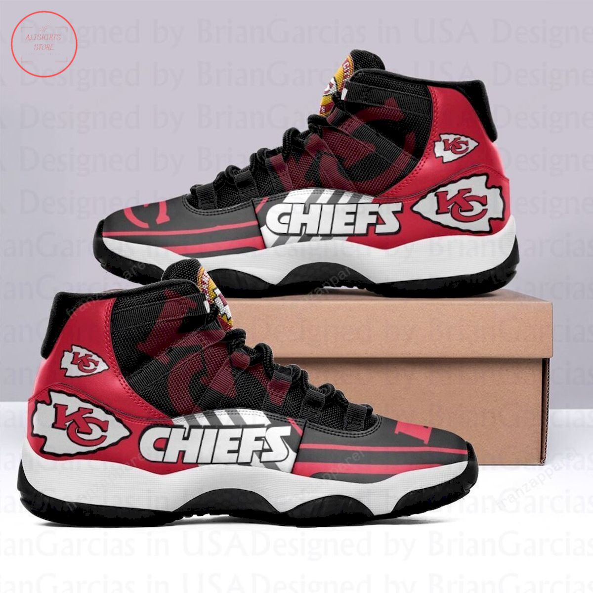 Kansas City Chiefs Air Jordan 11 Sneakers