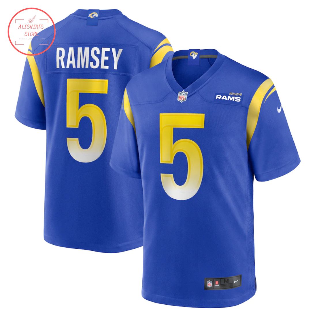 Los Angeles Rams Jalen Ramsey Nike Black Game Jersey