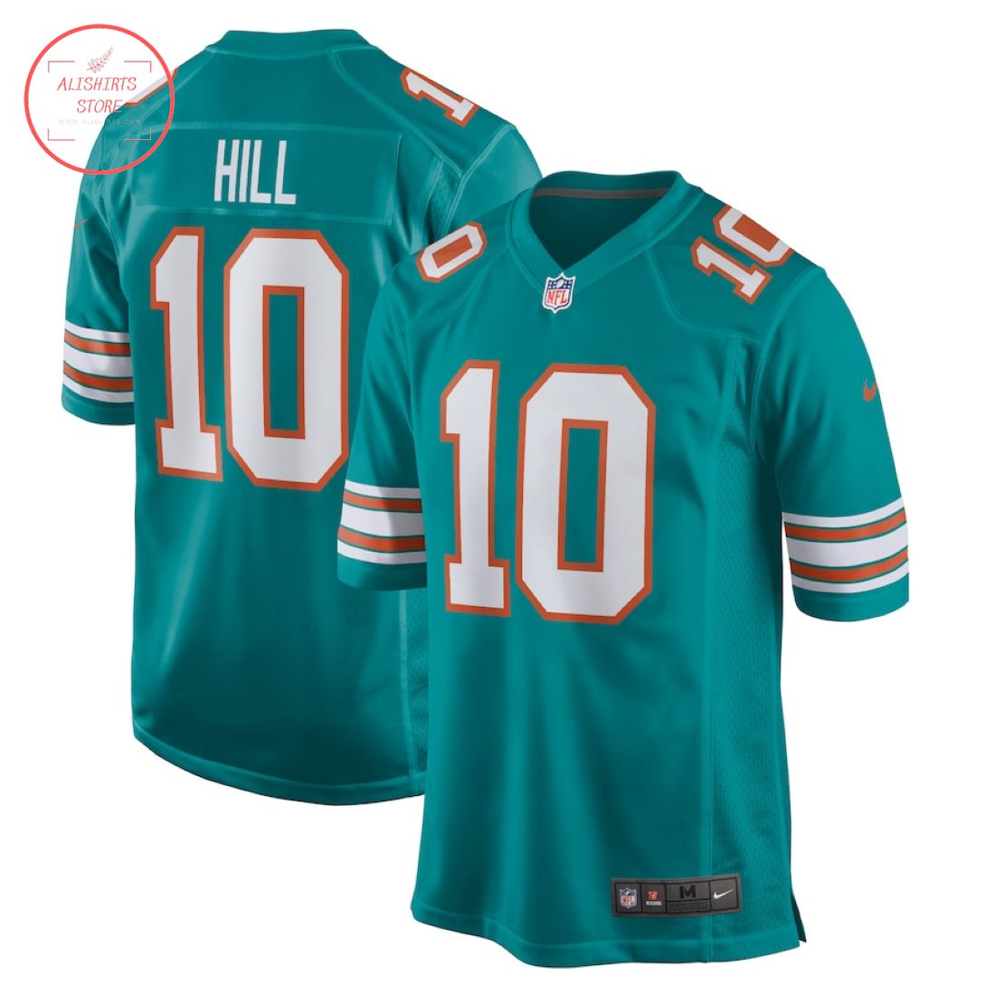 Miami Dolphins Tyreek Hill Nike Aqua Alternate Game Jersey