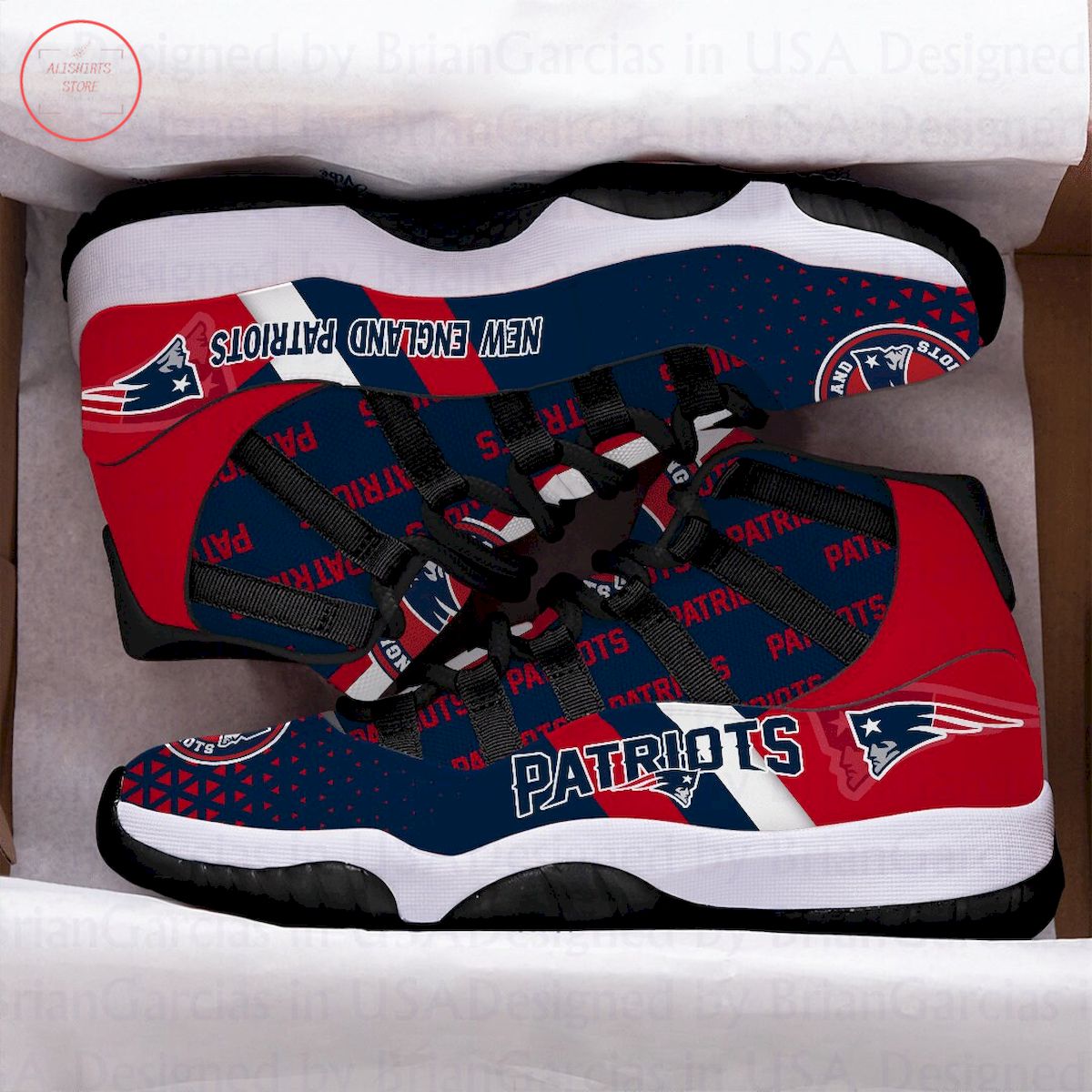 New England Patriots Air Jordan 11 Sneakers