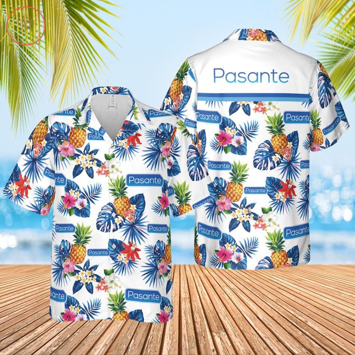Pasante Condoms Hawaiian Shirt and Shorts