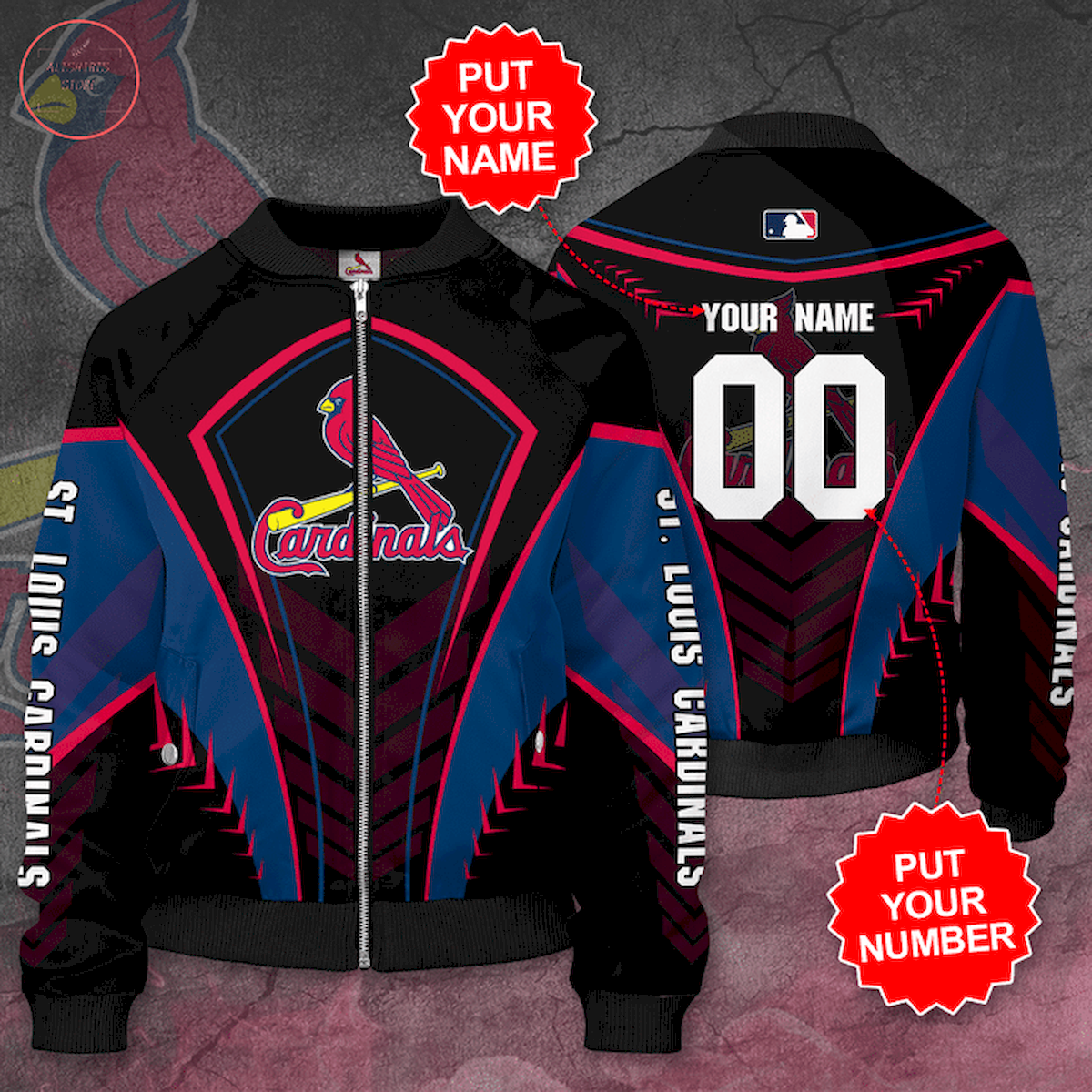 Personalized St. Louis Cardinals MLB Bomber Jacket